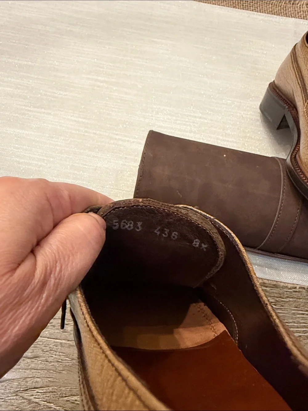 Prada Men's Brown Leather Derby Shoes